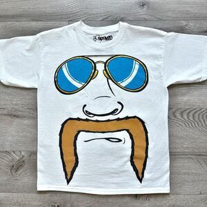 Spoken Threads Boys T-Shirt Size‎ Large White Youth Streetwear Y2K Skater Pop